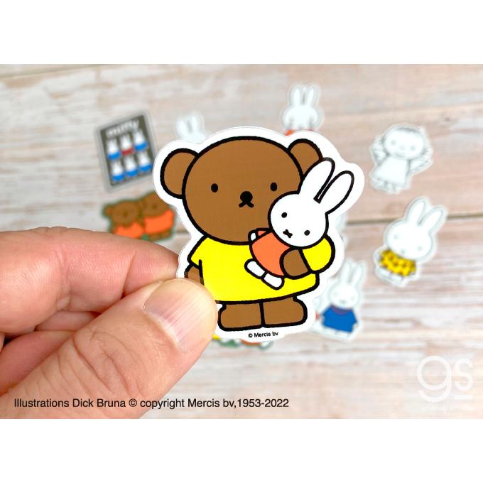 miffy ダイカットビニールミニステッカー おいかけっこ キャラクター