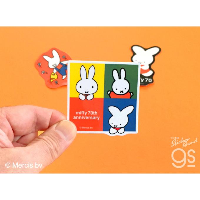 8種セット miffy70周年 ダイカットステッカー ミッフィー 記念 期間