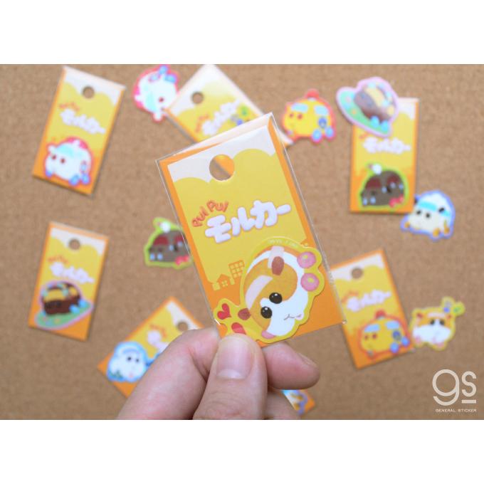 全8種セット PUI モルカー イラストステッカー まとめ買い ミニ