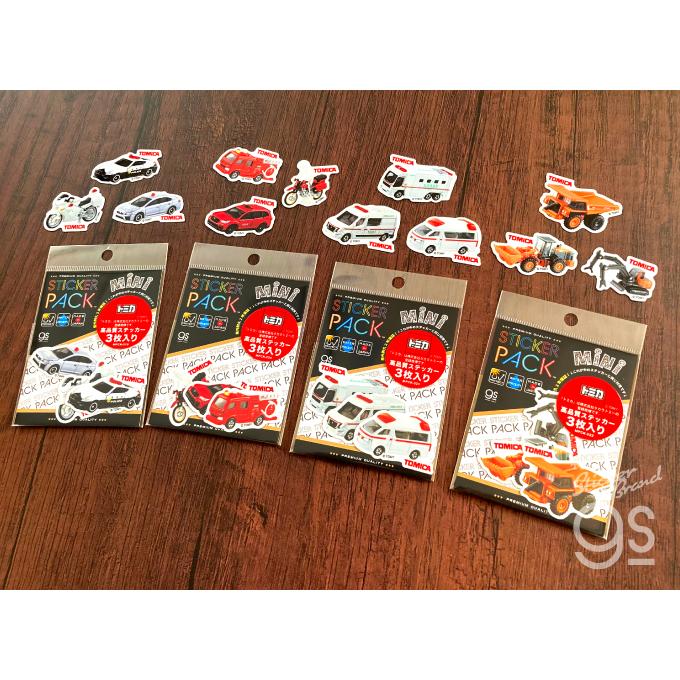 3枚セット トミカ ステッカーパックミニ パトロールカーセット TOMICA