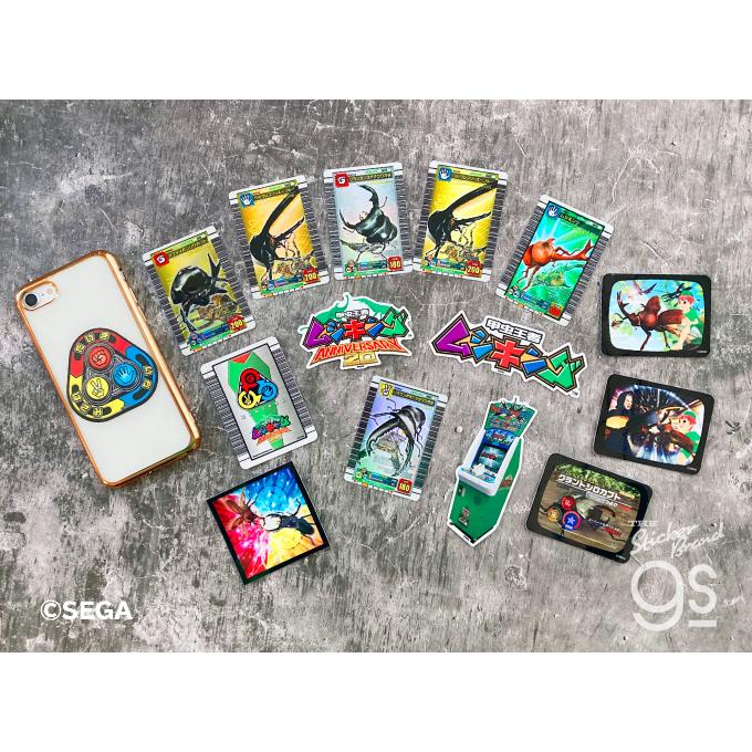 ムシキング ホログラムステッカー SEGA セガ カードゲーム アーケード 最強 甲虫王者 バトル  gs 公式グッズ MUSHI-001｜we-love-sticker｜03