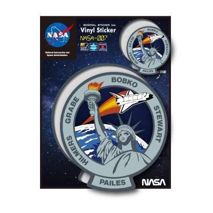 NASAステッカー ロゴ エンブレム 宇宙 スペースシャトル NASA007 