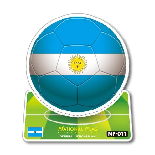 サッカーボールステッカー アルゼンチン ARGENTINA NF011 スポーツステッカー ワールドカップ｜we-love-sticker