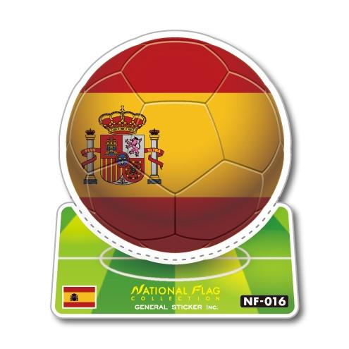 サッカーボールステッカー スペイン SPAIN NF016 スポーツステッカー