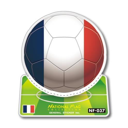 サッカーボールステッカー フランス FRANCE NF037 スポーツステッカー ワールドカップ｜we-love-sticker