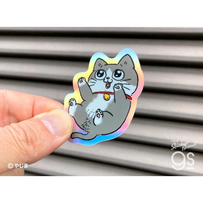 全6種セット ねこに転生したおじさん ホログラムミニステッカー マンガ