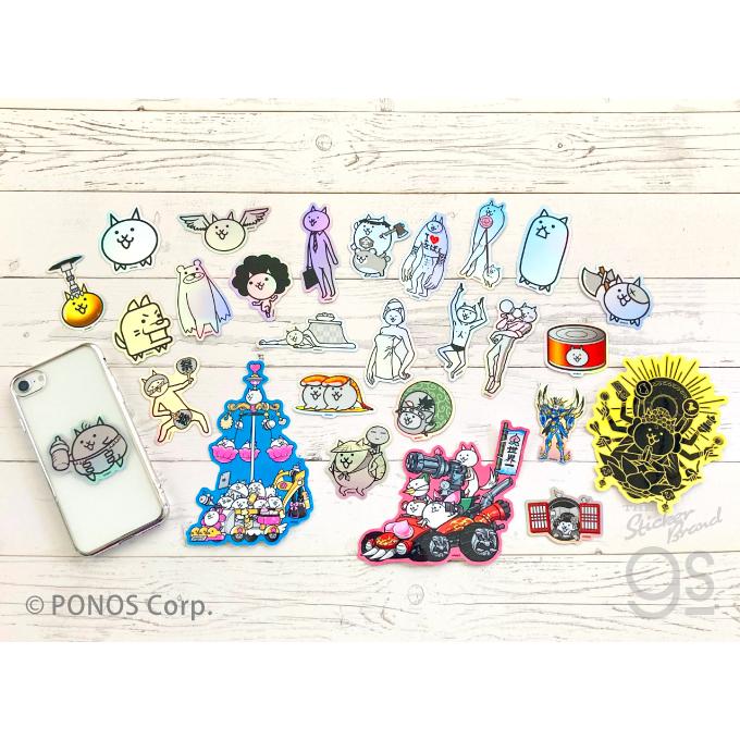 カラーVer.6種セット にゃんこ大戦争 ホログラムステッカー ゲーム