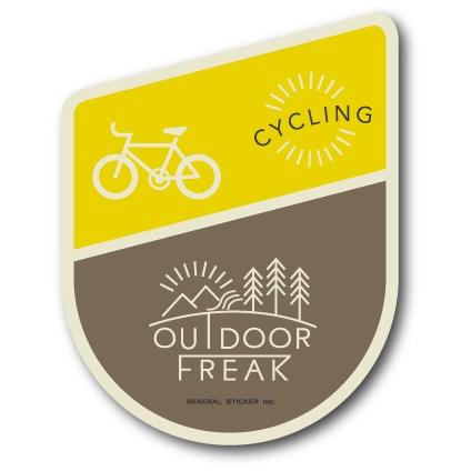 アウトドアステッカー アウトドアフリーク サイクリング CYCLING