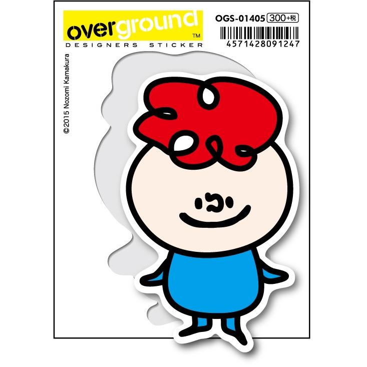 アソビズムOmOchimu非売品レアステッカー OGS1405 Nozomi Kamakura 赤つぶっち アーティストグッズ