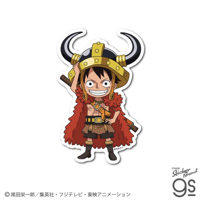 ワンピース ダイカットステッカー デフォルメ ルフィ(エルバフ編