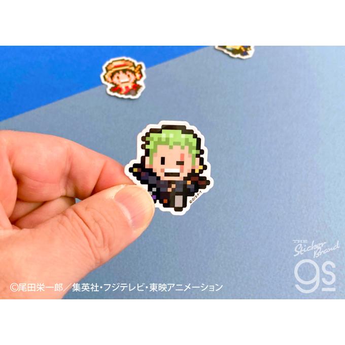 ピクセルワンピースステッカー ミニサイズ ゾロ(エッグヘッドver