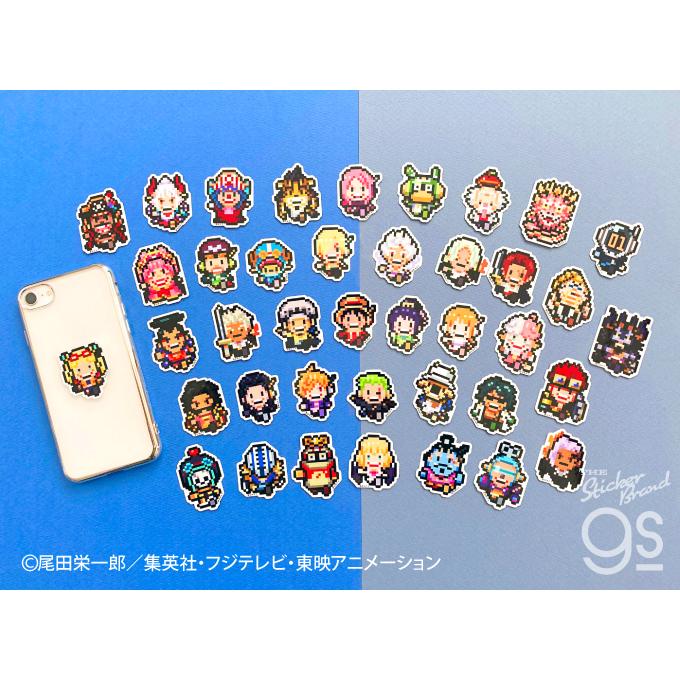 ピクセルワンピースステッカー ミニサイズ フランキー(エッグヘッドver