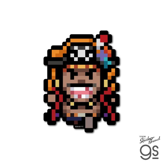 ピクセルワンピースステッカー 黒ひげ(エッグヘッドver.) キャラクター