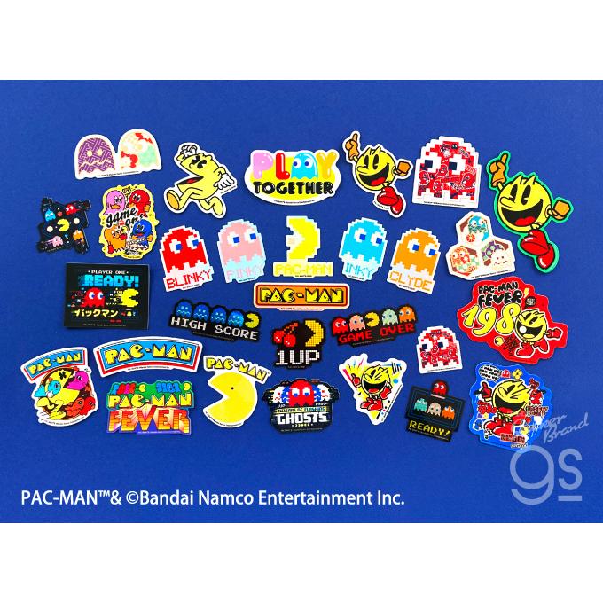 PAC-MAN ダイカットステッカー JUMP！ パックマン ゲーム game レトロ
