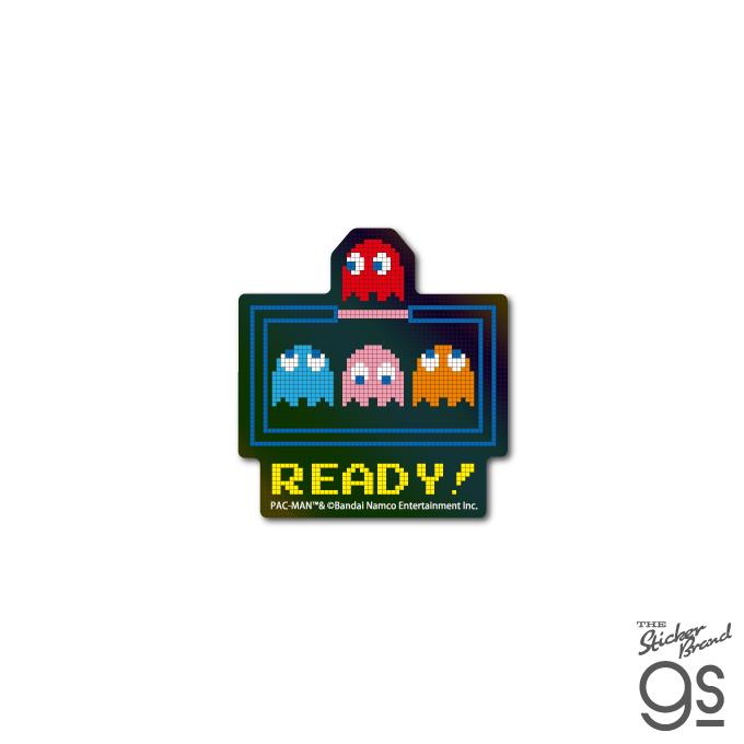 PAC-MAN ホログラムステッカー READY！ ドット パックマン ゲーム game