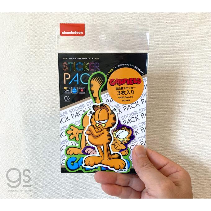 3枚セット ステッカーパック ガーフィールド キャラクターステッカー