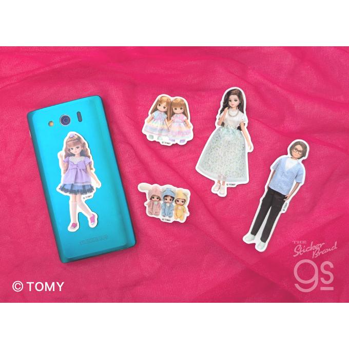 5枚セット ステッカーパック リカちゃん スマホ スーツケース 手帳