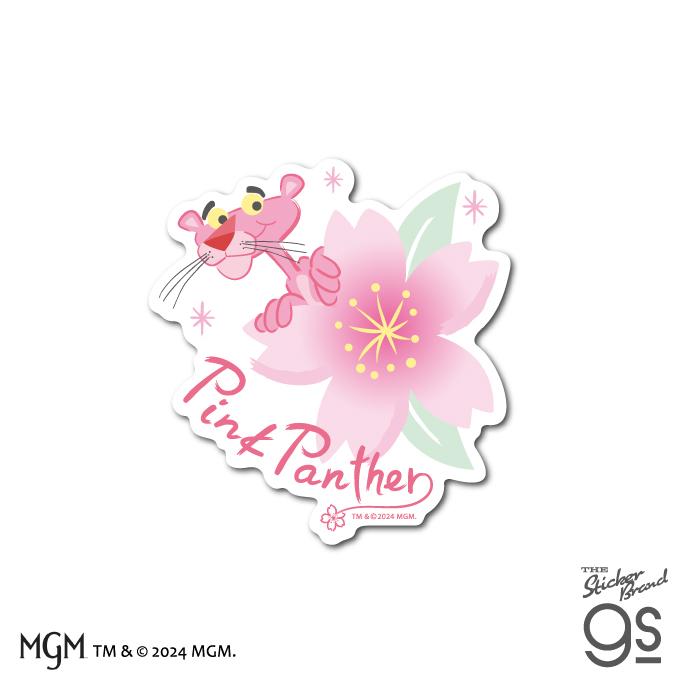 ピンクパンサー ダイカットステッカー 桜 ひょっこり アニメ シリーズ