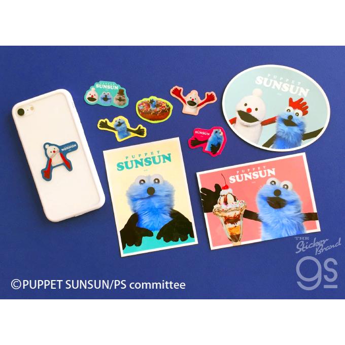 パペットスンスン グリッターミニステッカー ドーナツとスンスン SNS