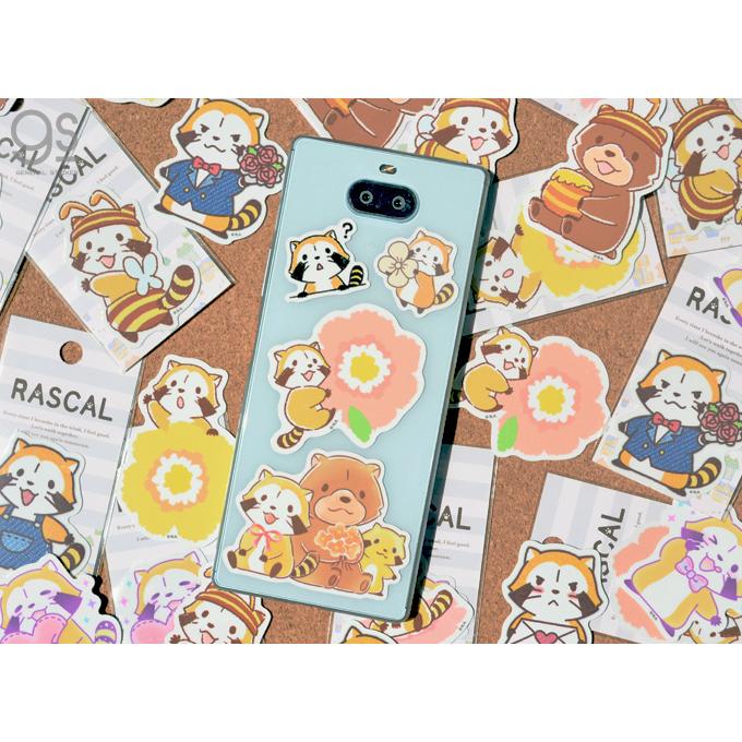 ラスカル ミニステッカー みつばち02 キャラクターステッカー