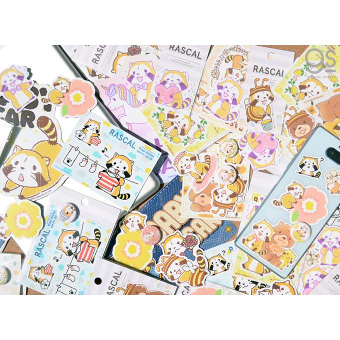 ラスカル 22mm缶バッジ ボタニカル ピンク キャラクター缶バッジ 卓抜 あらいぐま アニメ かわいい Ras024 人気 アクセサリー 公式グッズ Gs