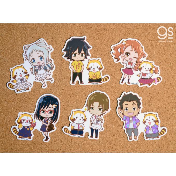 ステッカー6種セット あの花 ラスカル キャラクターステッカー あらいぐま アニメ イラスト 人気 コラボ かわいい ノイタミナ Rasah001 Gs 公式グッズ Ras Ah Set01 ゼネラルステッカー 通販 Yahoo ショッピング