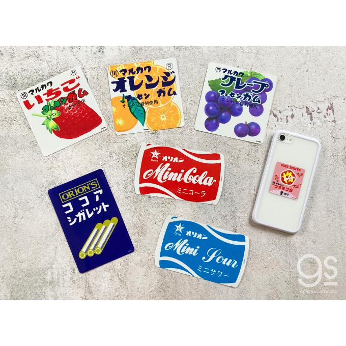 レトロ駄菓子 車用ステッカー ミニコーラ オリオン ラムネ 昭和レトロ