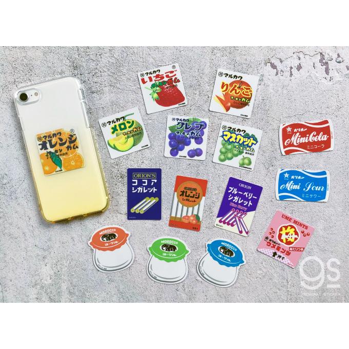 全3種セット レトロ駄菓子 ステッカー モロッコヨーグル フルーツ