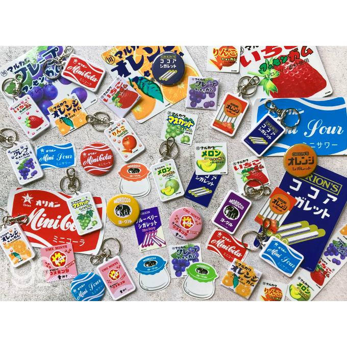 全3種セット レトロ駄菓子 ステッカー モロッコヨーグル フルーツ