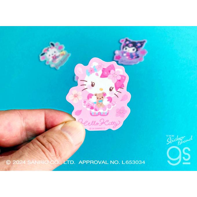 サンリオキャラクターズ キラキラ桜 ミニステッカー ハロー サンリオキャラクターズ キラキラ桜 ミニステッカー ハロー