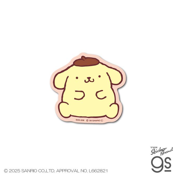 サンリオキャラクターズ ダイカットミニステッカー ポムポムプリン