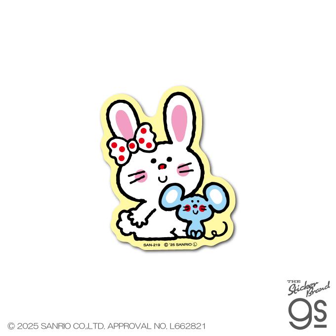 サンリオキャラクターズ ダイカットミニステッカー バニー＆マッティ
