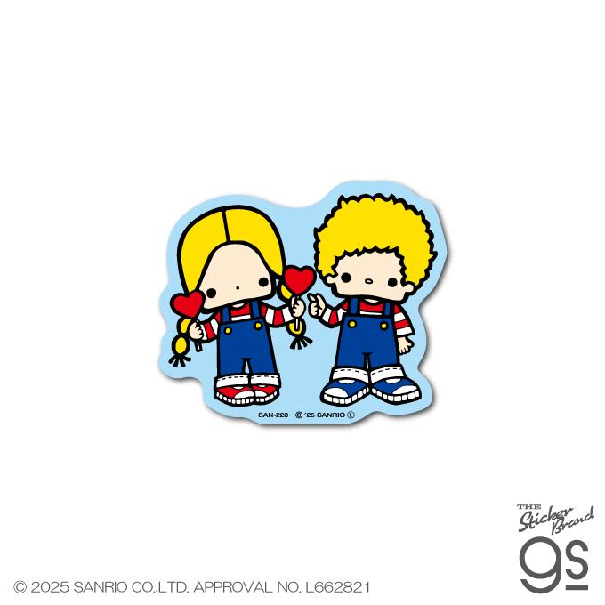 サンリオキャラクターズ ダイカットミニステッカー パティ＆ジミー 