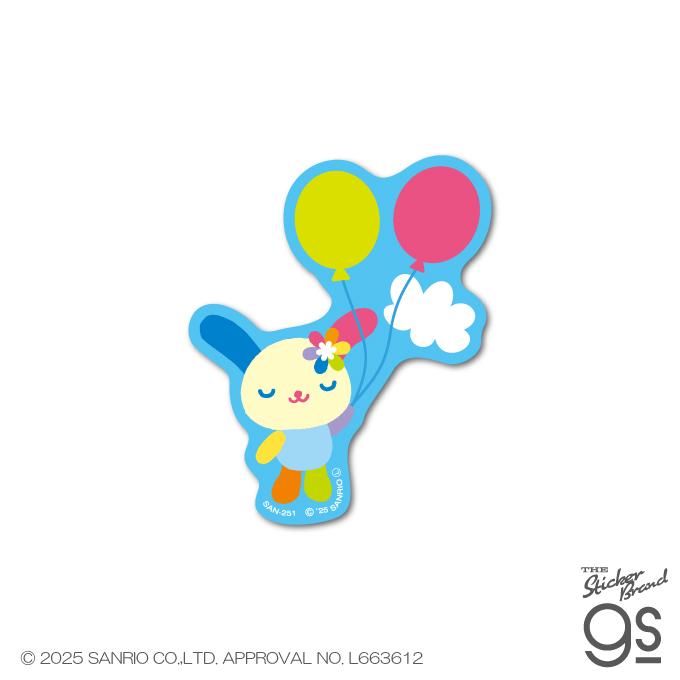 ウサハナ ダイカットミニステッカー 風船 サンリオ sanrio 可愛い 人気
