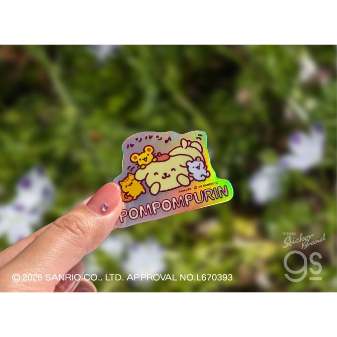 6種セット ポムポムプリン ホログラムミニステッカー サンリオ sanrio