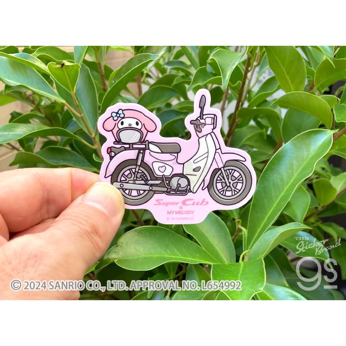 車体5種セット Super Cub×サンリオキャラクターズ ステッカー かわいい