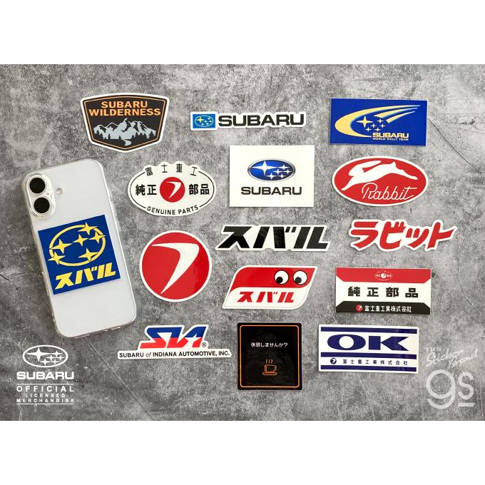 I*u様 富士重工業　SUBARU　ピンバッジ SUBARU ダイカットステッカー 富士重工純正部品 スバル エンブレム
