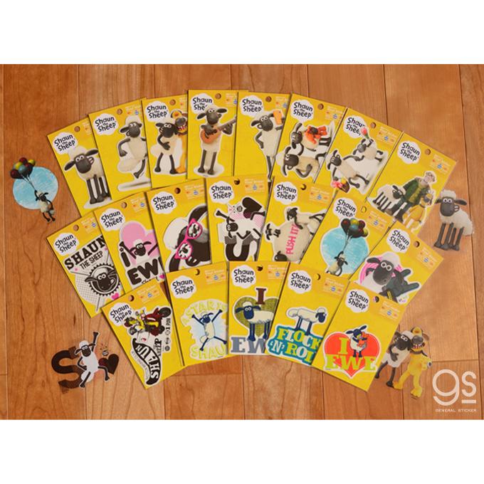 全20種セット ひつじのショーン 透明ステッカー まとめ買い 大人買い