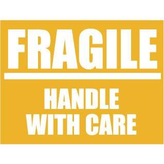 SK144 FRAGILE カッティング転写ステッカー 反射 白 スーツケースや