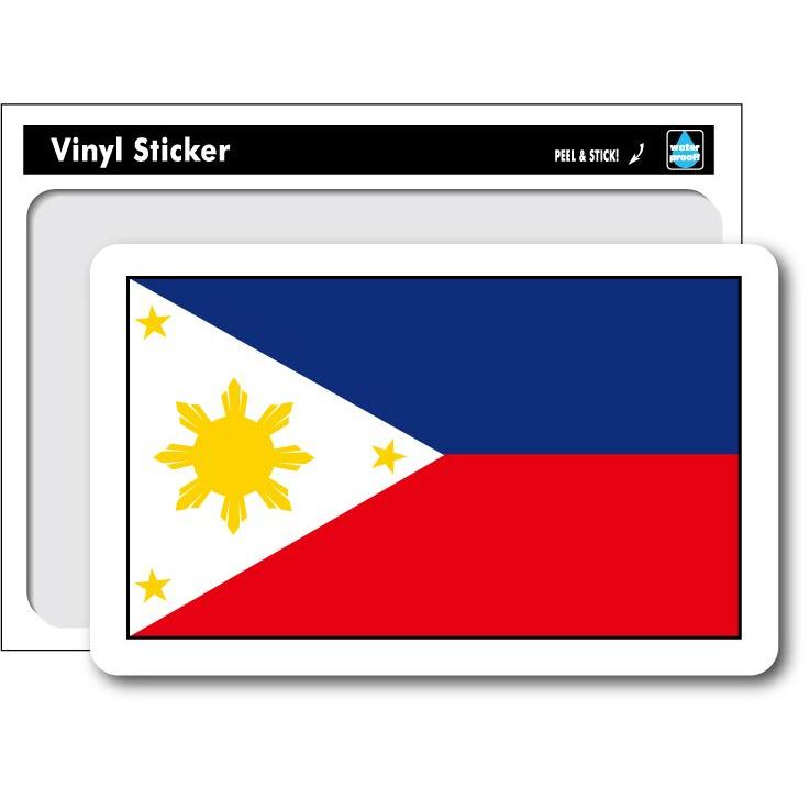 SK192 国旗ステッカー フィリピン Philippines｜we-love-sticker