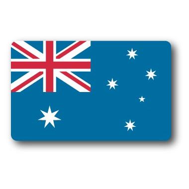 SK212 国旗ステッカー オーストラリア AUSTRALIA 100円国旗 旅行 スーツケース 車 PC スマホ｜we-love-sticker