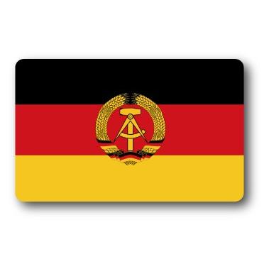SK377 国旗ステッカー 東ドイツ EAST GERMANY 100円国旗 旅行 スーツケース 車 PC スマホ :SK-377:ゼネラル