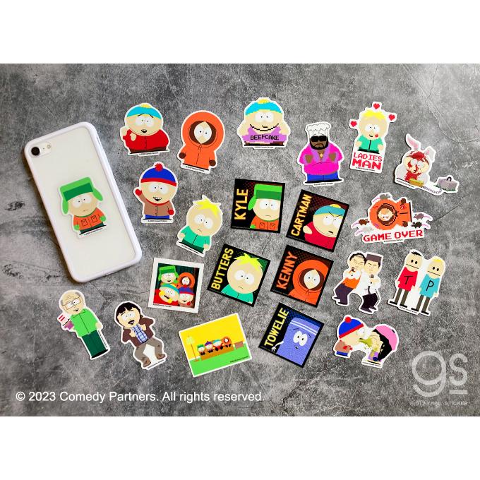 SOUTH PARKステッカー 全員集合！ スクエア サウスパーク アメリカ