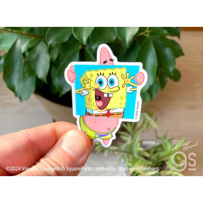 スポンジ・ボブ ダイカットミニステッカー おねがい キャラクター