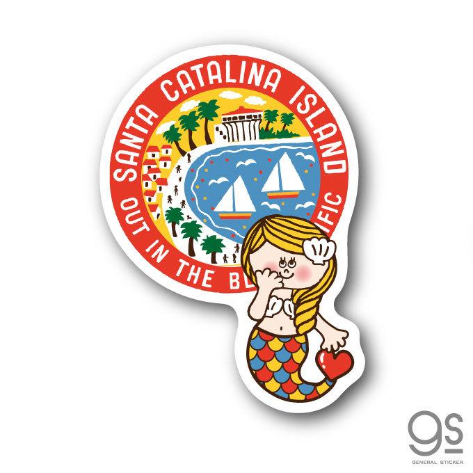 SWIMMER 人魚 キャラクターステッカー スイマー マーメイド ブランド イラスト かわいい パステル レトロ 雑貨 SWM010 gs 公式グッズ｜we-love-sticker