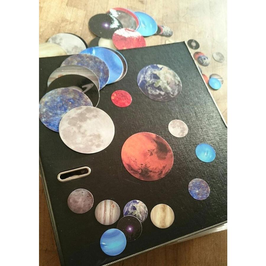 惑星ステッカー 32mm 地球 アース Earth SWS01 ステッカー 宇宙 惑星