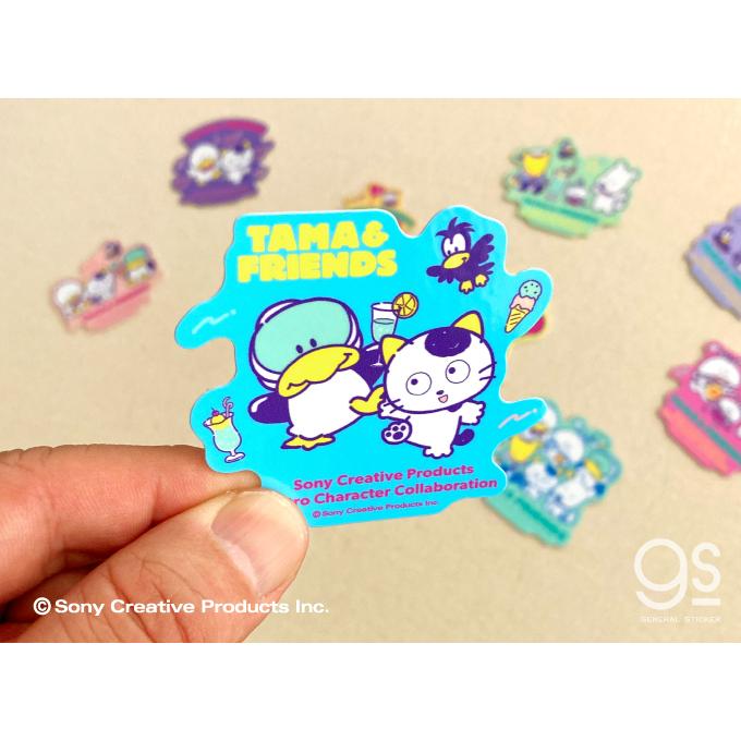 タマ＆フレンズ ダイカットステッカー タマ&ベンジャミン コラボ
