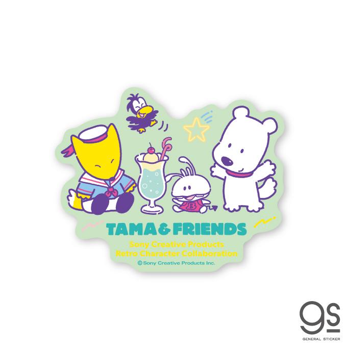 タマ＆フレンズ ダイカットステッカー クリームソーダ コラボ タマフレ