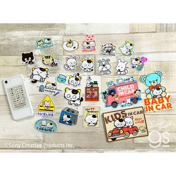 タマ＆フレンズ ダイカットミニステッカー クリームソーダ うちのタマ