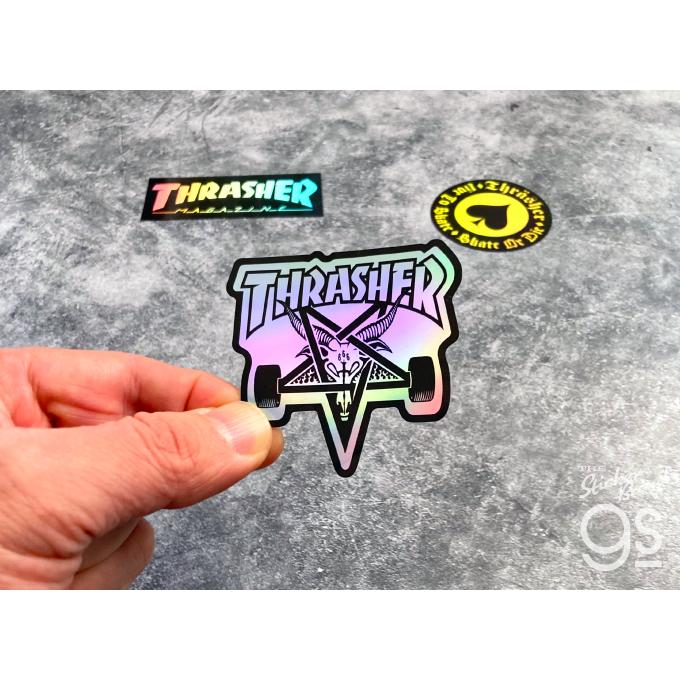 THRASHER ホログラムステッカー SKATE GOAT スラッシャー ロゴ
